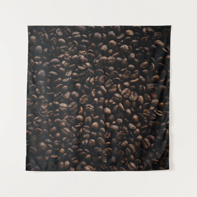 Brown coffee seeds tapestry (Front)