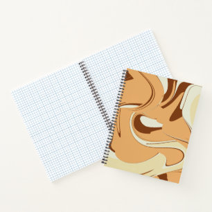 Brown Coffee Swirl Notebook
