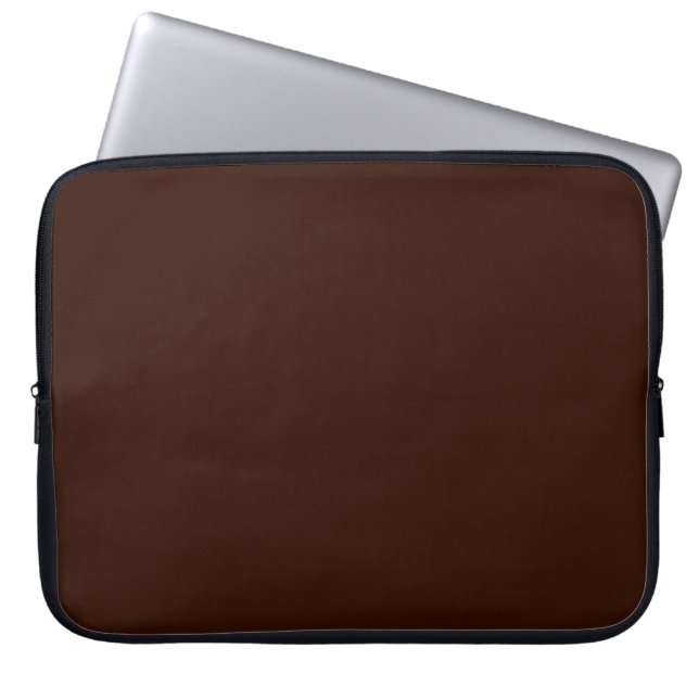 Brown Color background Customizable Laptop Sleeve (Front)