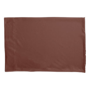 Brown Color Hex 54160A Pillow Case