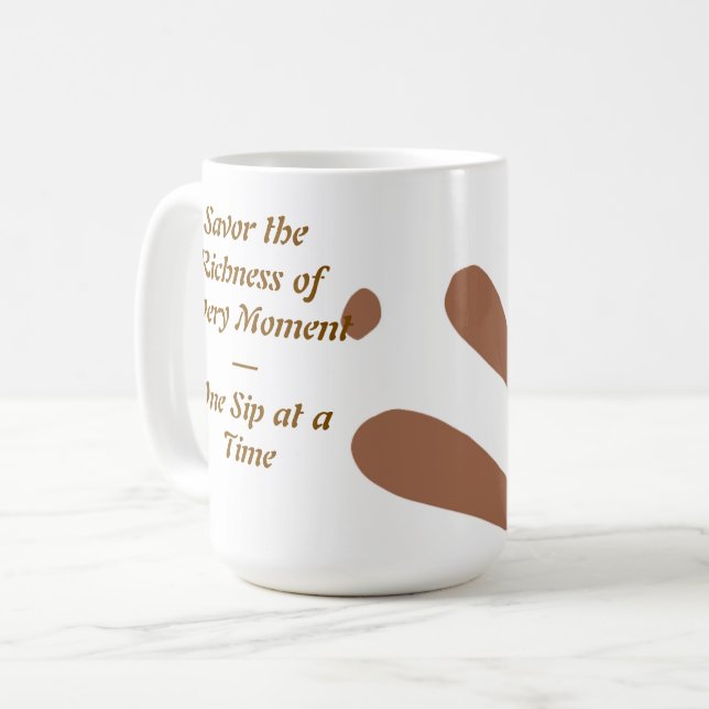 Brown Colour Splash Mug (Front Left)