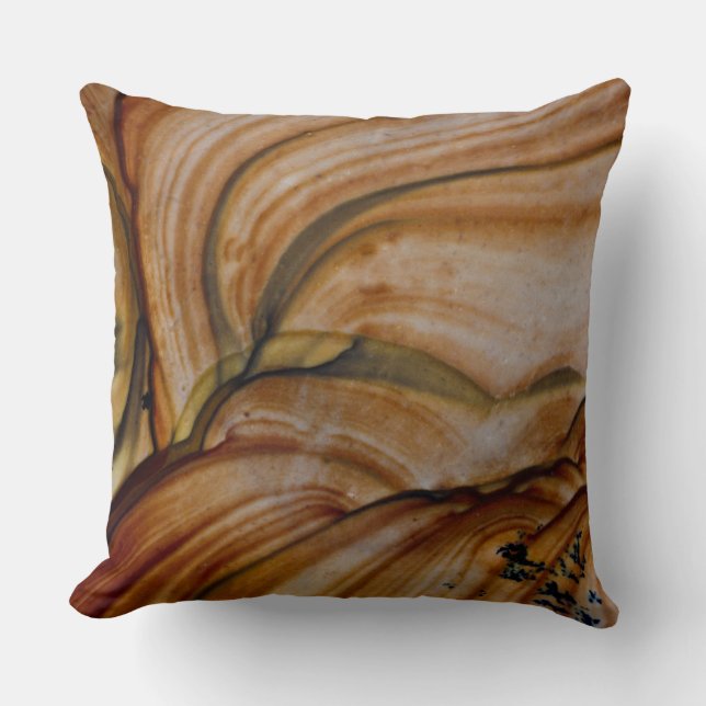 Brown coloured Deschutes Jasper Cushion (Front)