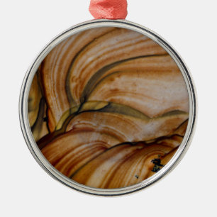 Brown coloured Deschutes Jasper Metal Ornament