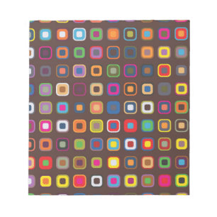Brown Coloured Square Pattern Notepad