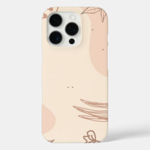 Brown Colourful Floral Linktree iPhone 16 Pro Case