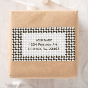 Brown Combination Houndstooth by Shirley Taylor