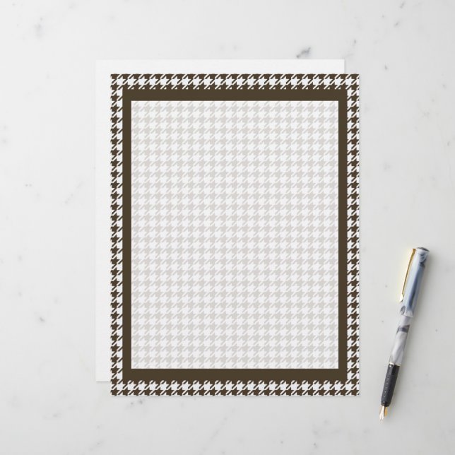 Brown Combination Houndstooth by Shirley Taylor (Front/Back In Situ)