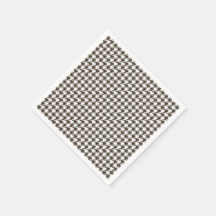 Brown Combination Houndstooth by Shirley Taylor Napkin