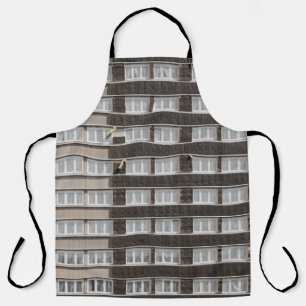 Brown commercial building apron