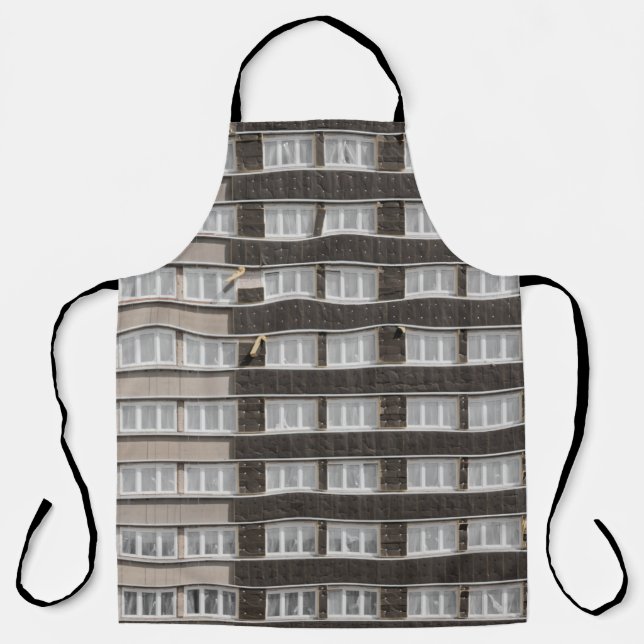 Brown commercial building apron (Front)