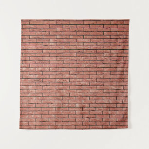 Brown concrete brick tapestry