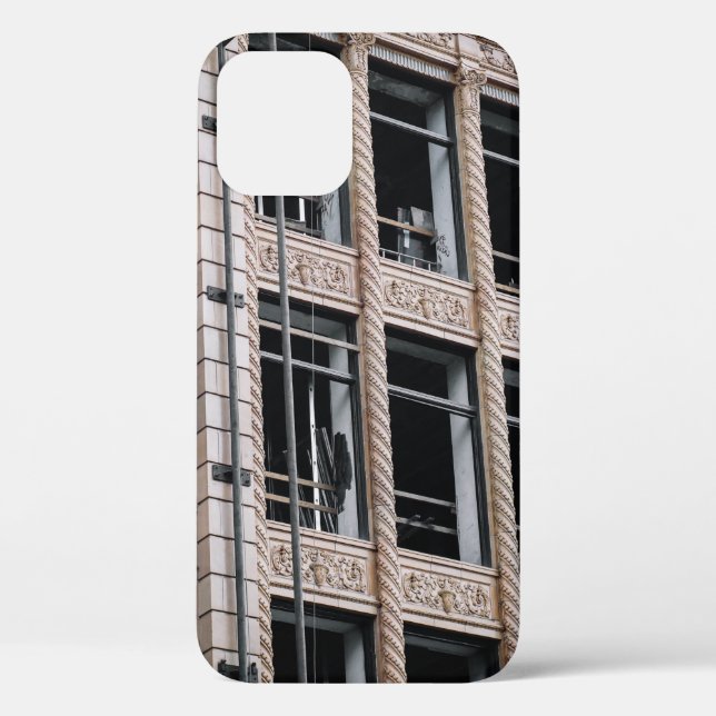 BROWN CONCRETE BUILDING WITH GLASS WINDOWS Case-Mate iPhone CASE (Back)