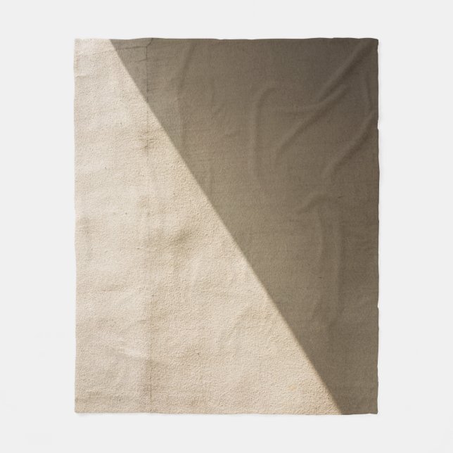 Brown concrete wall fleece blanket (Front)