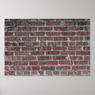 Brown concrete wall poster
