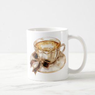  Brown coquette hot coffee illustration  Mug