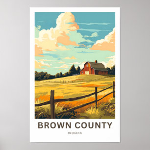 Brown County Indiana Travel Print