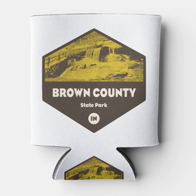 Brown County State Park Indiana Can Cooler (Front)