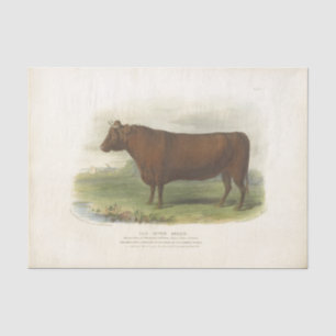 Brown Cow Ephemera Decoupage Vintage Farm Tissue P Paper