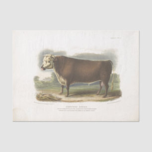 Brown Cow Ephemera Decoupage Vintage Farm Tissue P Tissue Paper