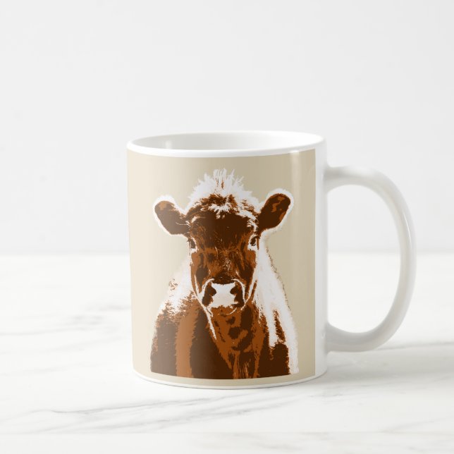 Brown Cow Farm Animal Coffee Mug (Right)