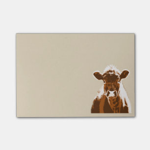 Brown Cow Farm Animal Post-it Notes