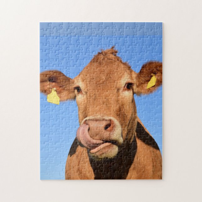 BROWN COW JIGSAW PUZZLE (Vertical)
