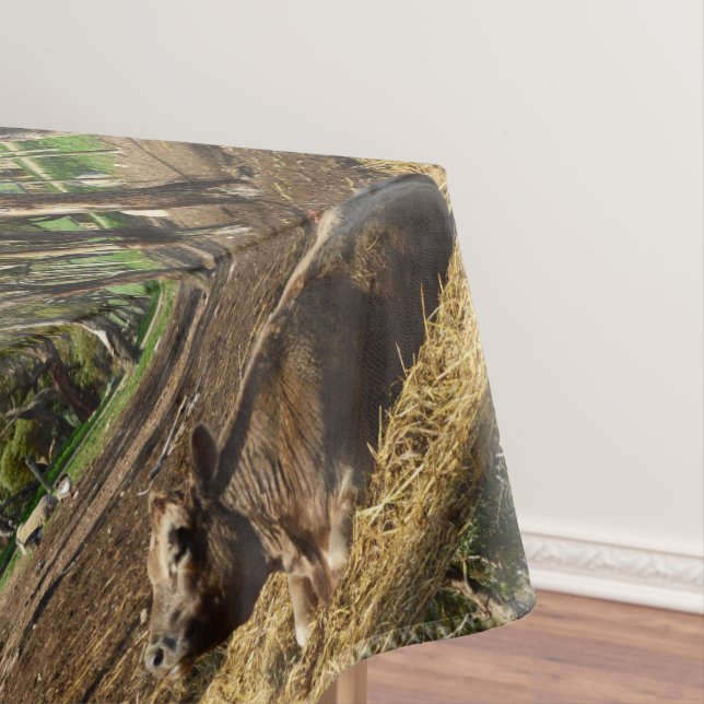 Brown Cow Lazy Dayz, Tablecloth (In Situ)