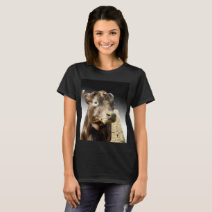 Brown Cow Munching On Hay, T-Shirt