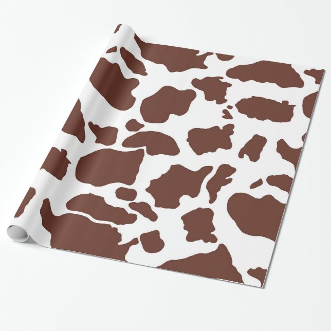 Brown Cow skin | Wrapping Paper (Unrolled)