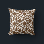 Brown Cow Spots Faux Cowhide Pattern Cushion<br><div class="desc">Brown Cow Spots Faux Cowhide Pattern.</div>