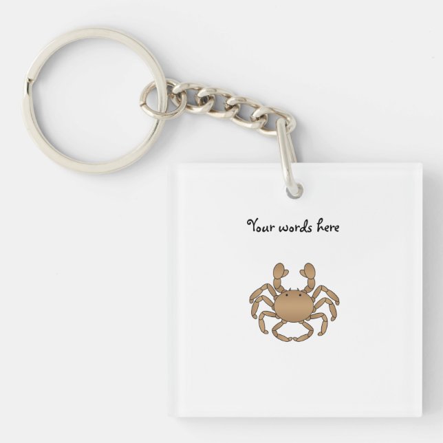 Brown crab key ring (Front)