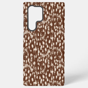 Brown Cream Beige Abstract Pattern Samsung Galaxy Case