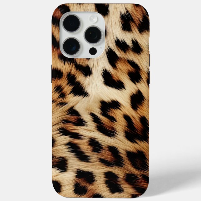 Brown Cream Leopard Animal  Case-Mate iPhone Case (Back)