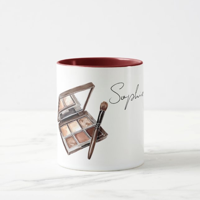 Brown Cream Make Up Eyeshadow Mug (Center)