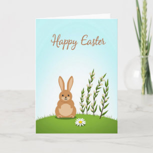 Brown Creature Easter Card