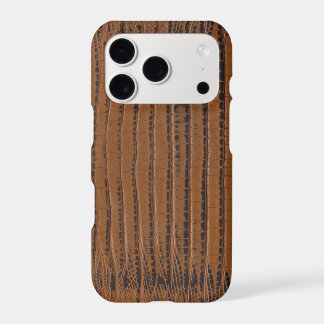 Brown crocodile skin Print