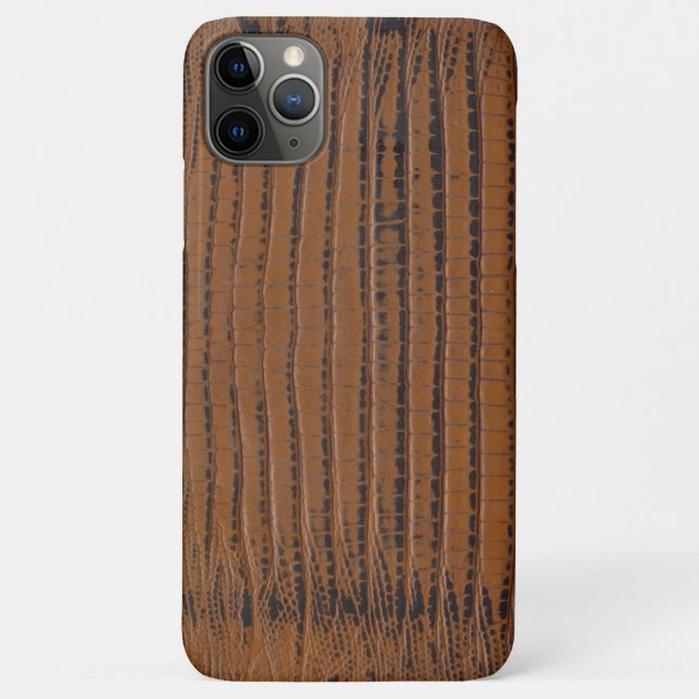 Brown crocodile skin Print Case-Mate iPhone Case (Back)