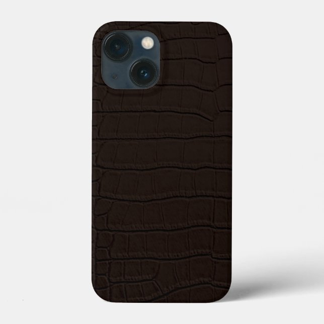 Brown Crocodile Skin Print Case-Mate iPhone Case (Back)