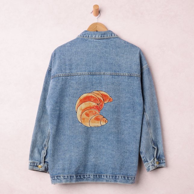 brown croissant bread denim jacket (Hangar)