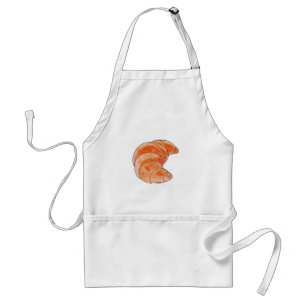 brown croissant bread standard apron