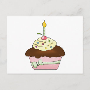 Brown Cupcake Recipe Card