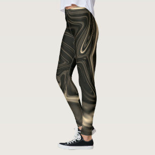 Brown curves or undulation, brown darkest. leggings
