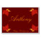 Brown Custom Thanksgiving Place Cards Fall Leaves