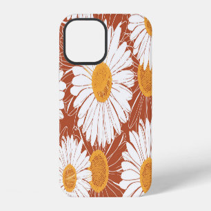 Brown Daisies: Seamless Flower Pattern iPhone 12 Case