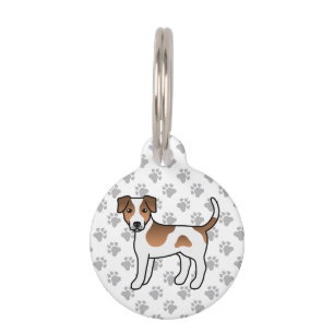 Brown Danish-Swedish Farmdog Cute Cartoon Dog Pet Tag