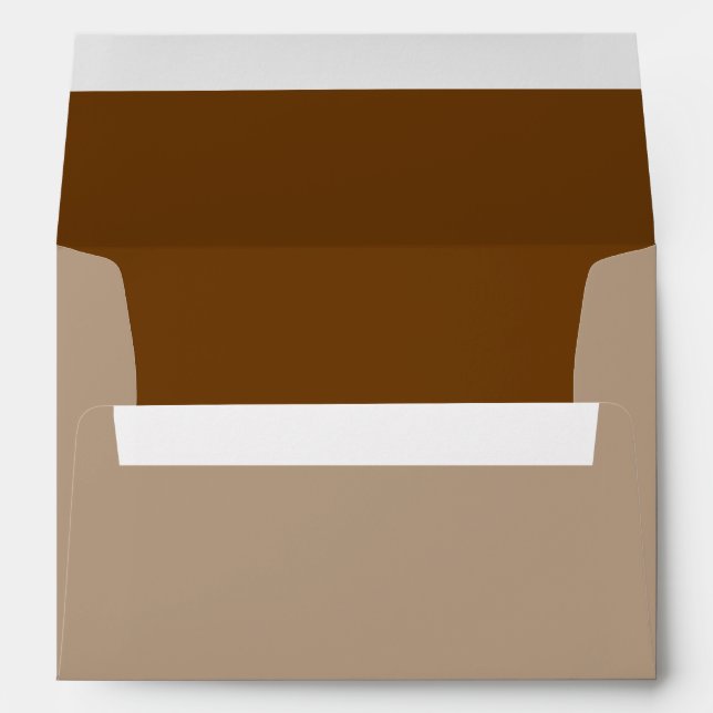 Brown Decor Colour You Can Customise Envelopes (Back (Bottom))
