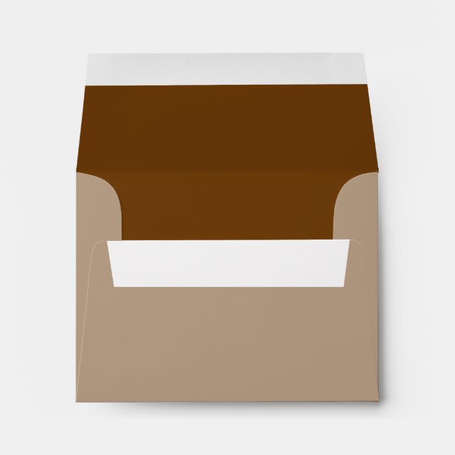 Brown Decor Colour You Can Customise Envelopes (Back (Bottom))
