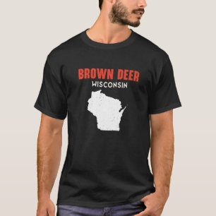 Brown Deer USA State America Travel Montanan Helen T-Shirt
