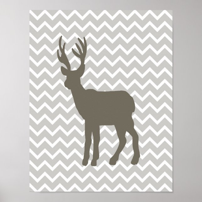 Brown Deer w/ Chevron Poster (Front)