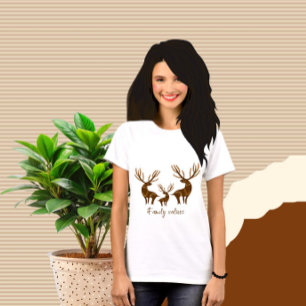 Brown deers family T-Shirt